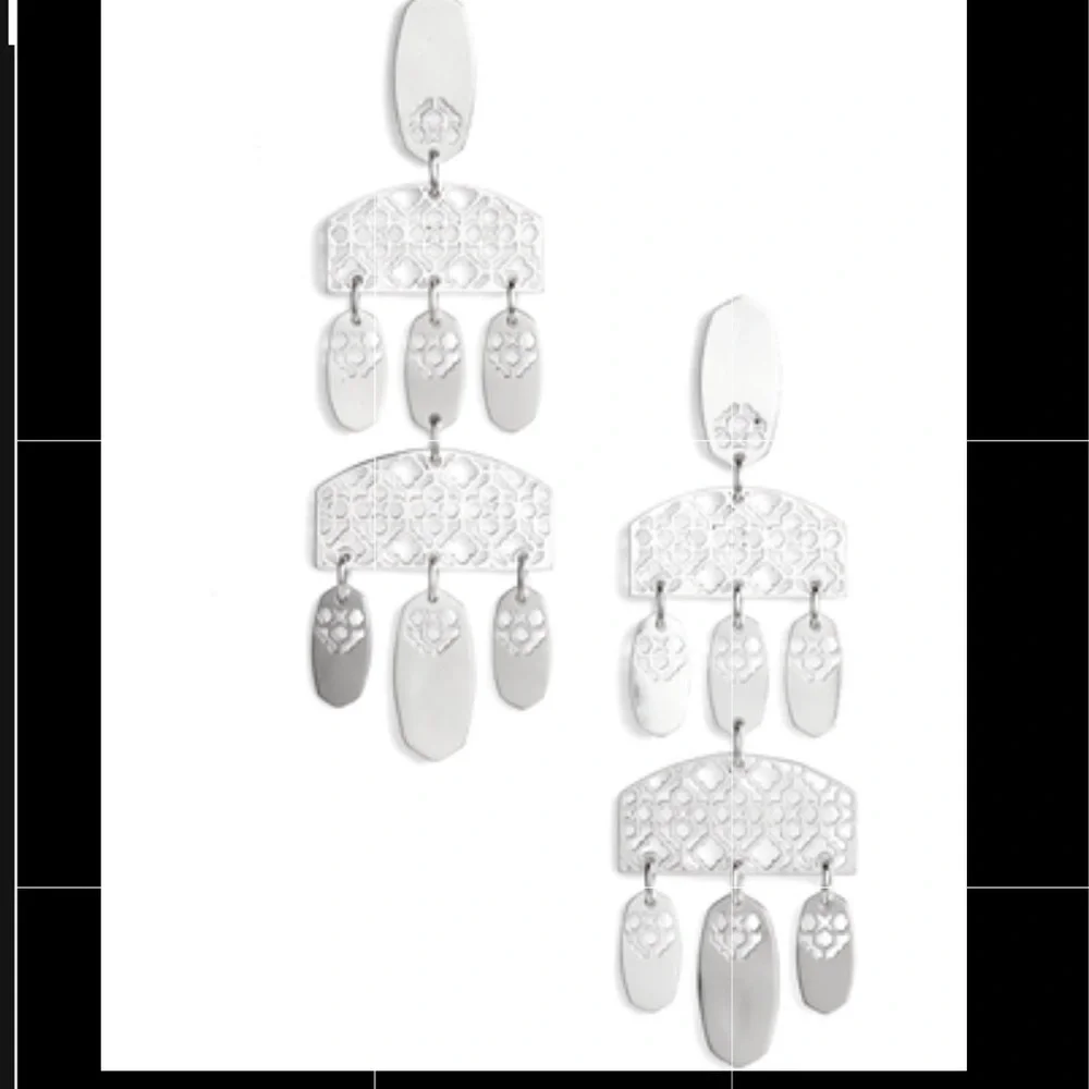 Kendra Scott Emmet Earrings - Rhod Filigree